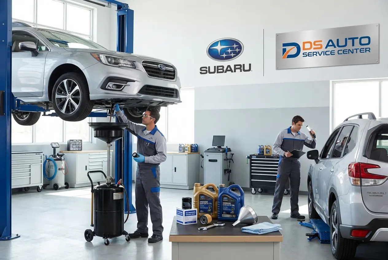 Замена масла в двигателе Subaru в автосервисе в Жуковском
